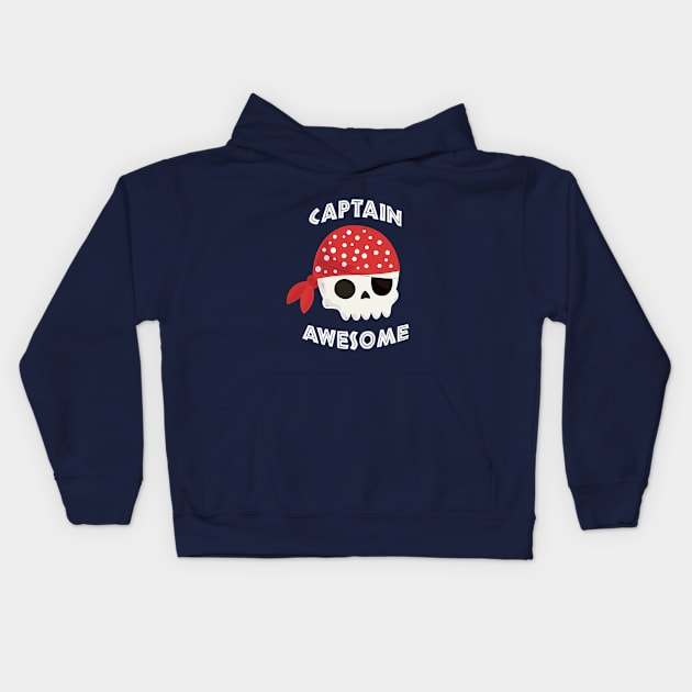 Captain Awesome Kids Hoodie by IncurableArtist